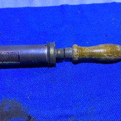 Vintage mid century Brass Garden Sprayer with Wooden Handle