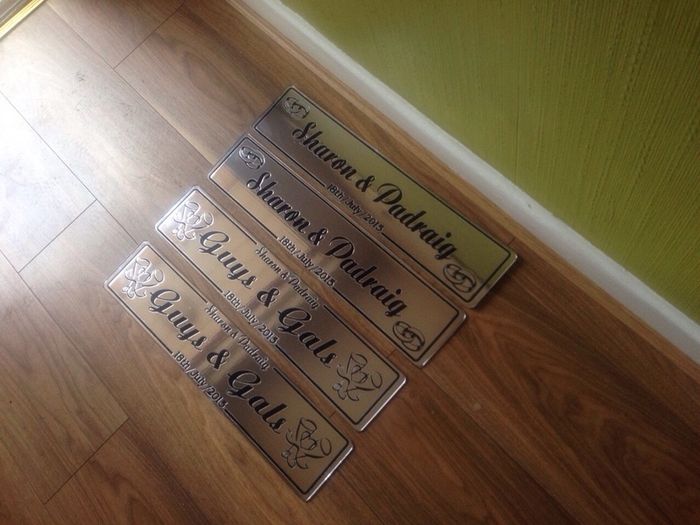 custom wedding number plates