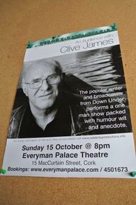 Promotional Poster For Clive James - One Man Show At The Everyman Cork