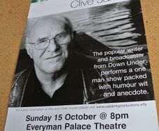 Promotional Poster For Clive James - One Man Show At The Everyman Cork