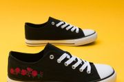 Embroidered Lace Up Shoes size 6