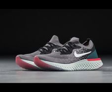 Nike Epic React Flyknit (GS) Gunsmoke/ White-Black - New