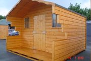 8ft x 6ft Lodge Style Garden Shed