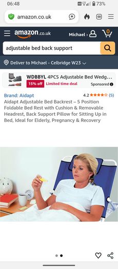 Bed back support