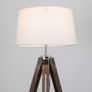 Tripod wood and stainless steel Floor lamp Image 2