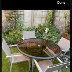 Garden table and chairs