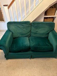 Free 2 seater green velvet sofa/couch