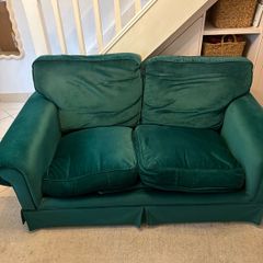 Free 2 seater green velvet sofa/couch
