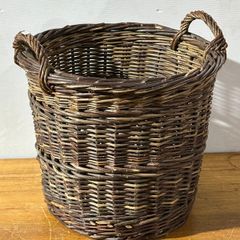 Wicker log basket
