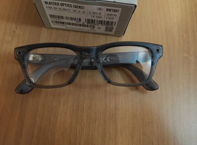 Ray Ban Meta Blayzer Optics Gen 2 Transparent Ice Grey