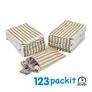 Lot of 200 pcs Gold striped gift candy counter bags excellent for candies gift shop small retails size 5x7 inches eco friendly Image 2