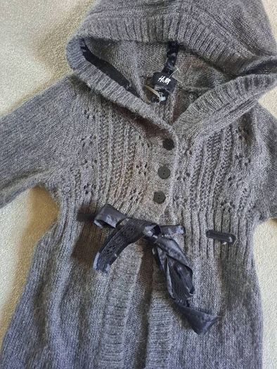 Hm Mohair Lace belt Cardigan 8-9