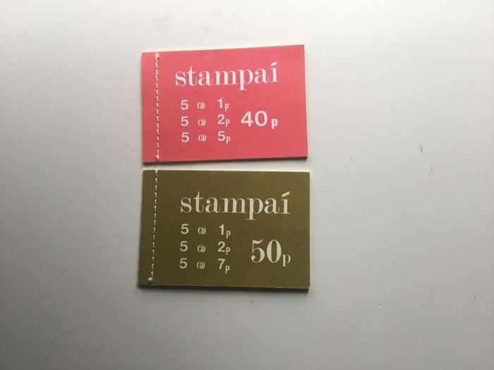 Irish stamps, 2 definitive booklets, Gerl