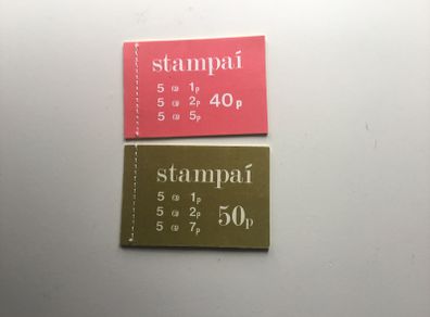 Irish stamps, 2 definitive booklets, Gerl