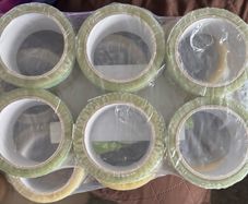 Brand New RECO Recycled Packaging Tape 6 Rolls x 75m - Transparent 50mm.