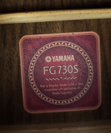Yamaha FG730S Acoustic Guitar - Solid Sitka Spruce Top & Rosewood Back/Sides