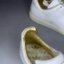 New Adidas Vintage White Leather Cream Gold Image 2