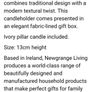 Two Newgrange Mia Pillar Candle Holders & Candles Image 4