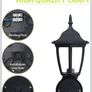 EBION Outdoor Wall Light, E27 Outside Wall Lights Mains Powered, Black Image 6