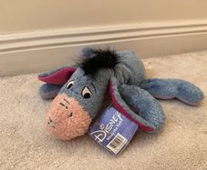 Disney Winnie The Pooh Eeyore Dangly Beanbag Plush Vivid approx. 30 cm. Used Please see photos