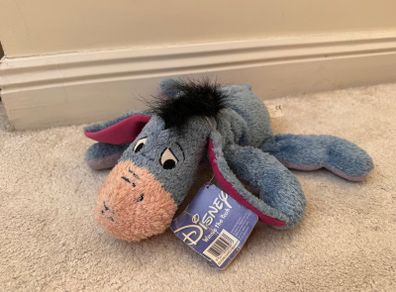 Disney Winnie The Pooh Eeyore Dangly Beanbag Plush Vivid approx. 30 cm. Used Please see photos