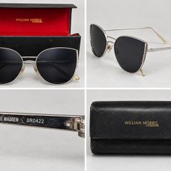 Steve Madden SR0422 Rhinestone Sunglasses + William Morris Case