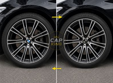 BMW Carbon Fibre Centre 56mm Caps (Black) Free Post