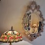 Murano Glass Pink Flowers Large Venetian Triple Bevelled Wall Mirror Made in Italy Image 5