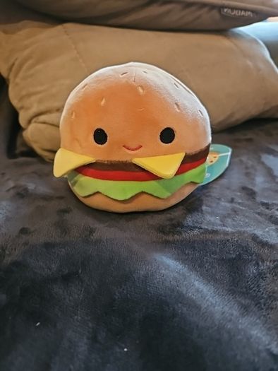 Squishmallow Carl The Cheeseburger  American fast food stuffed Animal toy new