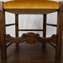Set of 8 Vintage Italian Walnut Dining Chairs 1950s Image 6