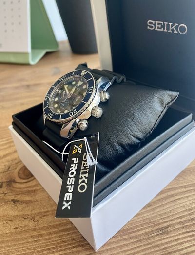 Seiko Prospex Chronograph Solar Quartz Diver Watch