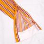 Maje Orange Pink Striped Snap Button Long Sleeve Blouse Shirt 8UK/36EU Image 3