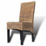 Dining Chairs 6 pcs Abaca and Solid Mango Wood Image 7