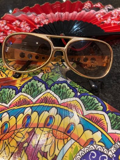 Two Fans and Sunglasses