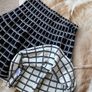 Cynthia Rowley Geometric Skirt Black & White Skater Skirt Size S Small Mini skirt Image 2