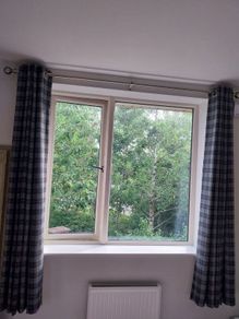 Curtains and pole