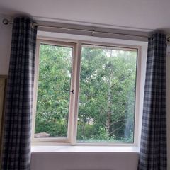 Curtains and pole
