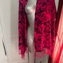 Large pink floral scarf Postage included Image 3