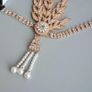 1920's Headpiece Flapper Party Headband Costume Party Fascinator Vintage Crystal Rhinestone Crystal Rhinestone Headpiece Image 5
