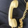 1980s cream rotary telephone PROP vintage Image 8