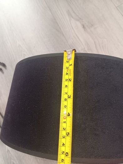 Black and gold lampshade