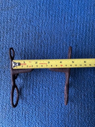 Antique hand wrought iron horse bridle mouth bit