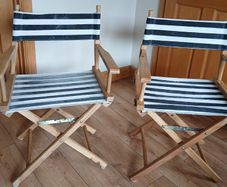 Two directors chairs they  are  foldable very handy for spare  chairs 5 euro for both