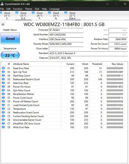 Western Digital 8TB 3.5" HDD