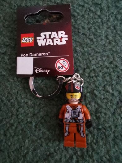 Lego keychain Poe Dameron