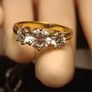 18kt Vermeil Moissanite Trinity Ring Image 8