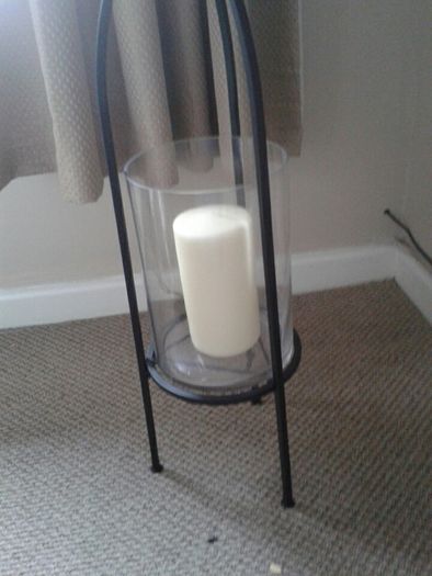 Fab Glass and Metal Candle Holder