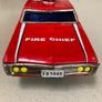 Vintage Tin Battery operated Fire Chief Image 3