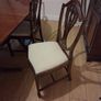 Dining Room Tables and chairs ( Six lovely soft cushion Mahogany chairs with adjustable Mahogany Dining room table. Image 4