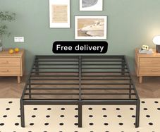 King Size Bed Frame 5ft, Heavy Duty Metal